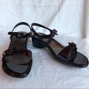 Stuart Weitzman Tortoiseshell Sandals